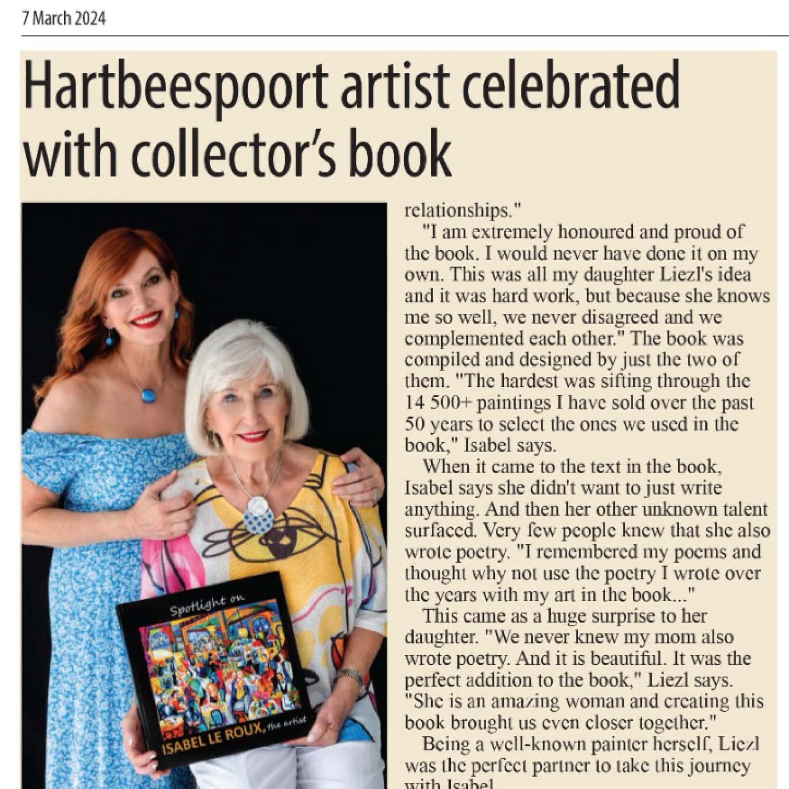 Hartebeespoort artist celebrates collector's book
