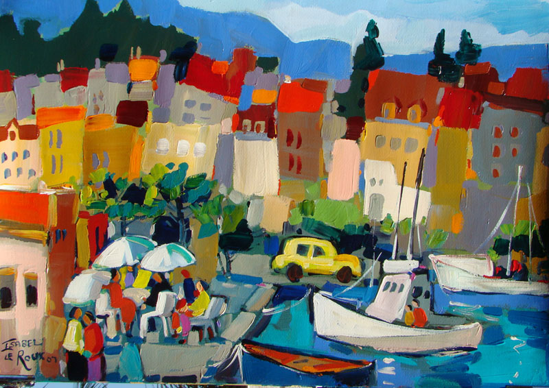 Yellow van at Harbour