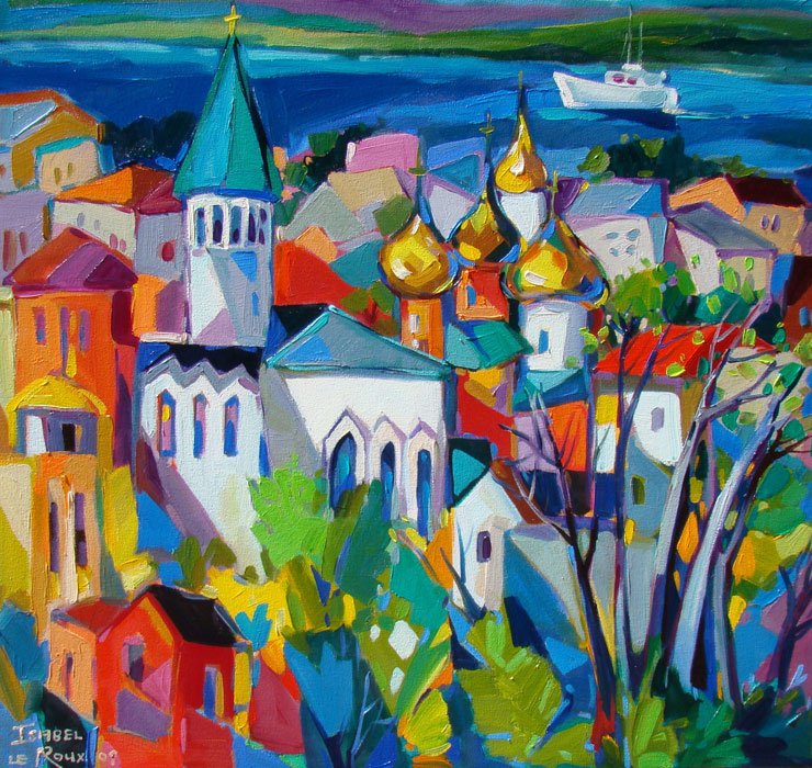 White Boat on the Volga